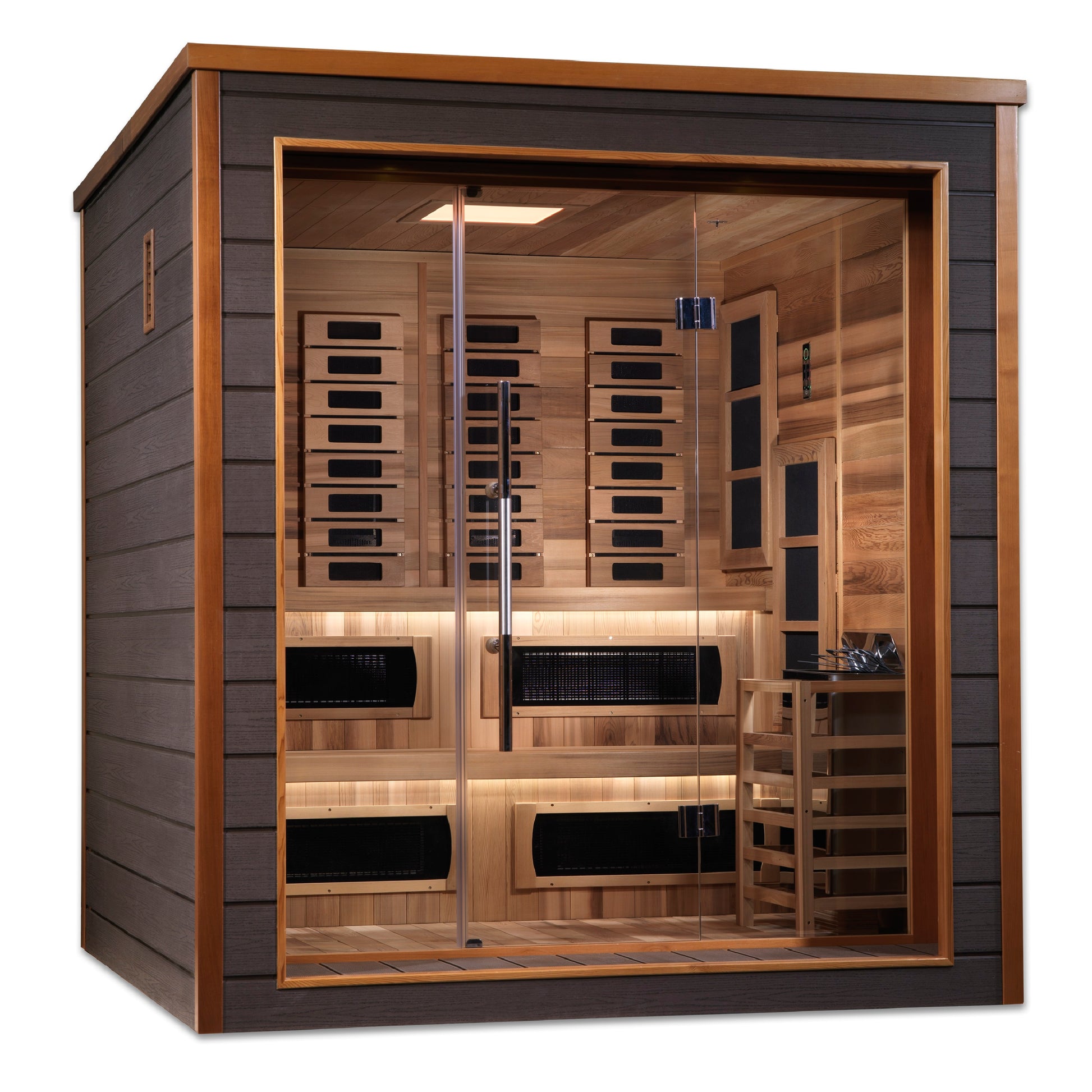 Golden Designs "Karlstad" 6 Person Outdoor-Indoor PureTech Hybrid Full Spectrum Sauna