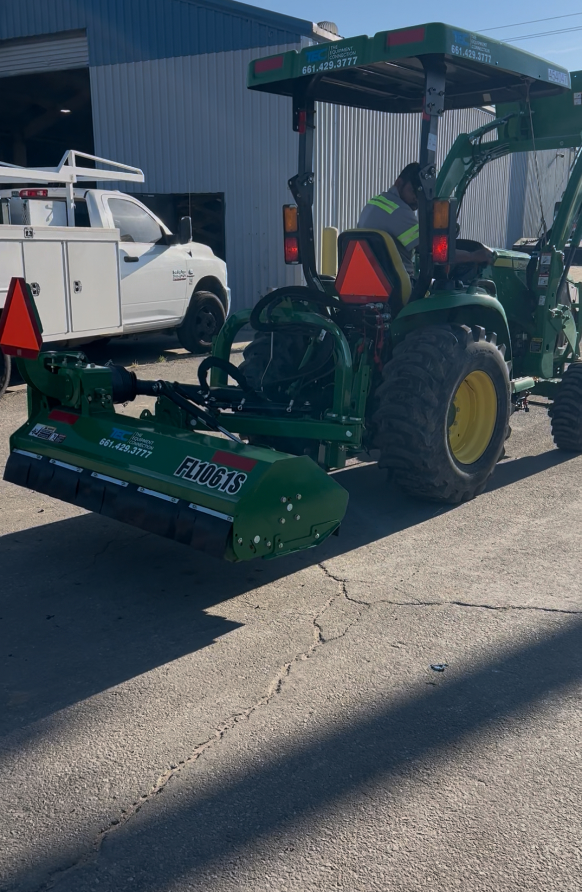 Tractor with Flail Mower Rental