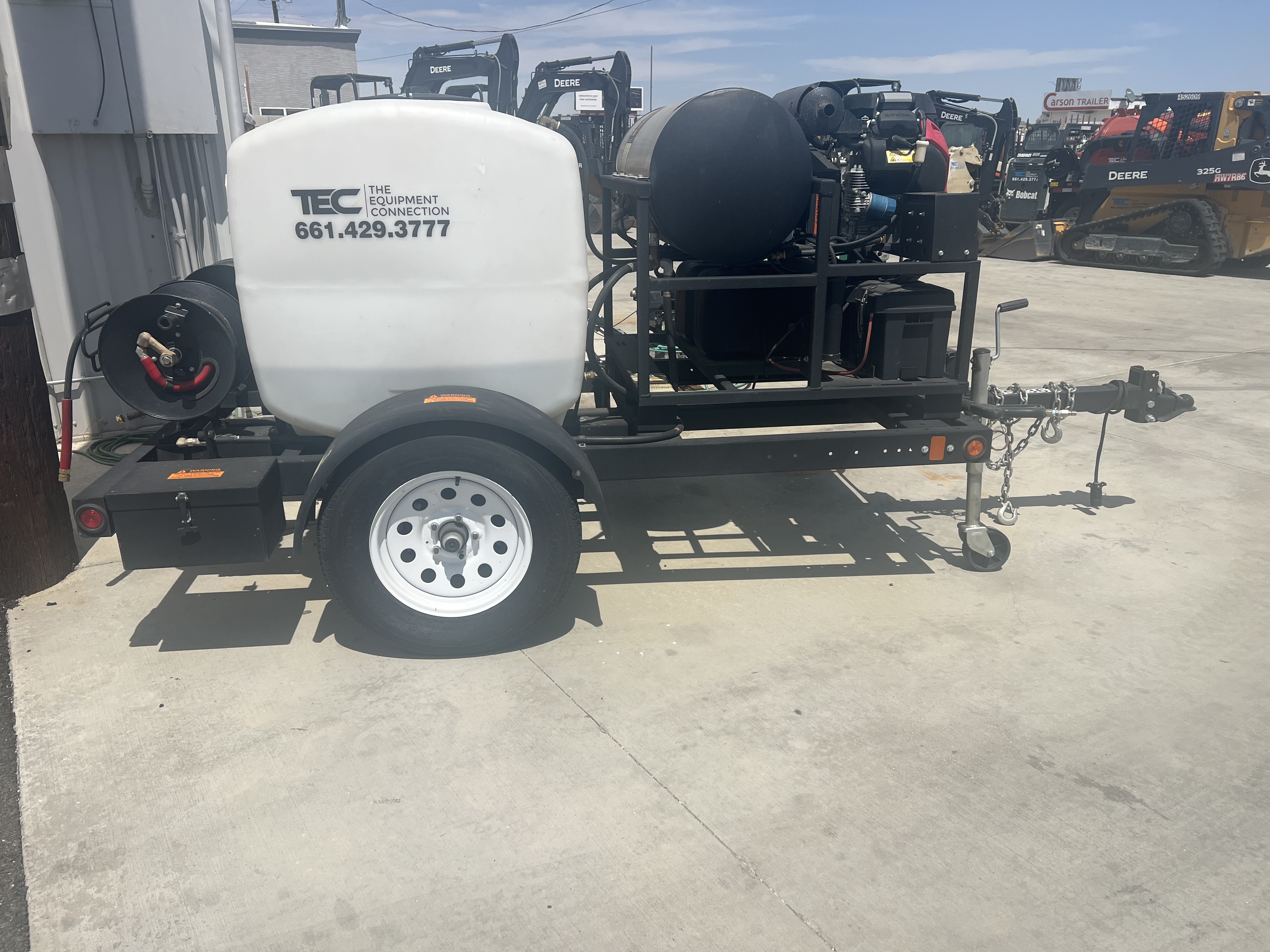 Trailer-Mounted Hot Water Pressure Washer Rental